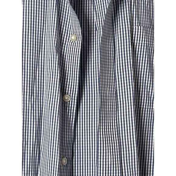 Daniel Cremieux Signature Collection Mens Blue Striped Short Sleeve Shirt L - Picture 2 of 4